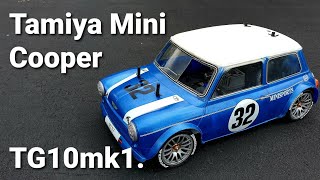 Tamiya 18 Mini Cooper TG10mk1 Vintage nitro RC ontrack  Bayside RC club Wynnum QLD [upl. by Rehpotsirh]