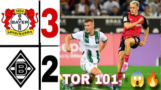 Leverkusen 22 Mgladbach  borussia monchengladbach vs Bayer Leverkusen  Bundesliga 2425 [upl. by Kandy893]