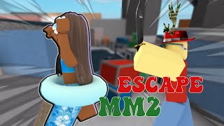 I PLAYED ESCAPE MM2 OBBY w voice Murder mystery 2 [upl. by Janiuszck]