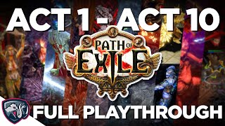 Building your first Path of Exile Character  Full Campaign Walkthrough [upl. by Nylidam]