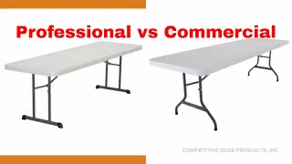 Professional vs Commercial 8 ft Lifetime Tables [upl. by Ahsienat]