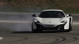 Brilliant new McLaren 650S tested at the limit on track [upl. by Hnah976]