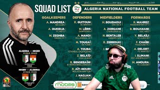 🚨Q CAN 2023  LISTE BELMADI 25 JOUEURS  AVEC CHAIBI AITNOURI ET BOUANANI  ALGERIE FOOTBALL [upl. by Ahseken88]