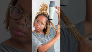 7 months NO INTERLOCKING routine FULL video on channel  microlocs microlocjourney microlocks [upl. by Nelehyram]