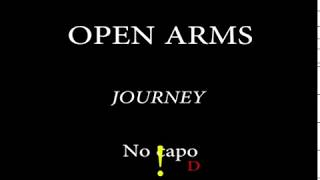 OPEN ARMS  JOURNEY  Easy Chords and Lyrics [upl. by Lashondra429]