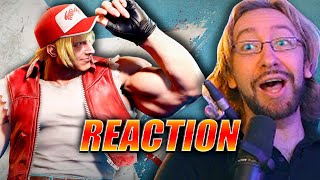 MAX REACTS SF6 Terry Bogard Gameplay Reveal [upl. by Aninad]