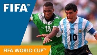 Argentina 21 Nigeria  1994 World Cup  Match Highlights [upl. by Einre287]