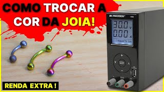 Como Mudar Cor de jóias em casa COM ⚡ ELETRICIDADE ⚡ 🤑 RENDA EXTRA [upl. by Aracaj]