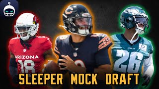 SLEEPER MOCK DRAFT  FANTASY FOOTBALL [upl. by Atnauqal]