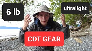 CDT 6 lb ultralight gear list  Continental Divide Trail thru hike [upl. by Uriah340]