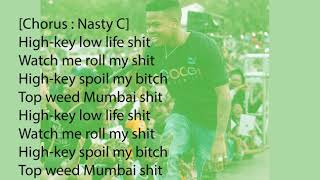 Nasty C High Key lyrics [upl. by Hairacaz]