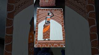 African art medium level ✨️ africa traditional easydrawing artwork [upl. by Ahsatsana]