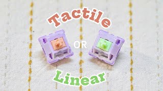 Tactile vs Linear  EPOMAKER Wisteria Switches Sound Test [upl. by Eicyal]