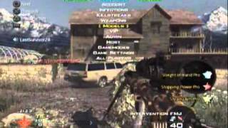 MW2 Ruined by hackers part 2 PS3 Hack menu [upl. by Aenil348]