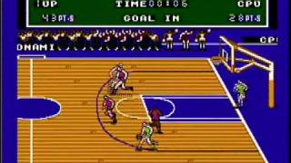 CLASSIC GAMES REVISITED  Double Dribble Nintendo NES Review [upl. by Omrelliug]