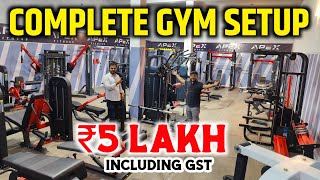 Complete Gym Setup in 5 Lakhs  Best Gym Setup under 5 Lakhs  Cheapest GYM Setup [upl. by Ettesus]