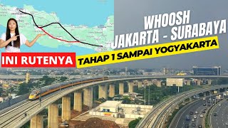 Perpanjangan Kereta Cepat Whoosh Jakarta Surabaya  Ini Rutenya Fase 1 Jakarta Bandung Yogyakarta [upl. by Ylerebmik]