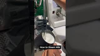 POV How to make foam for beginner baristas shorts frothycoffee coffeelovers [upl. by Gnouc]