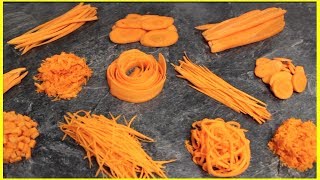 12 Amazing Carrot Cutting Skills Using Kitchen Gadgets [upl. by Lola]