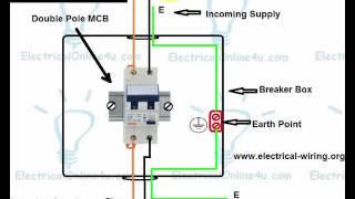 How to Wire Double Pole Breaker  MCB  In English [upl. by Leunad]