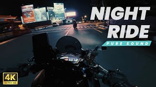 CBR K45R Pure Sound  4K Night Ride [upl. by Eynttirb]