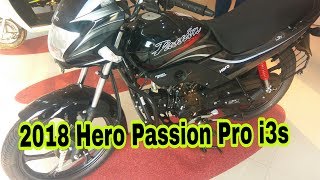 2018 Hero Passion Pro i3s BS4 Walk around and review [upl. by Anaiuq]