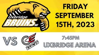 20230915 Uxbridge Bruins 5 Clarington Eagles 6 OT Hilites [upl. by Coop]