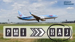 TUIfly landing at Hannover airport HAJ  Boeing 737MAX8 [upl. by Nodababus]