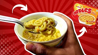 Saffola Oodles Review  No Maida Whole Grain Noodles  Indian Mukbang [upl. by Uzia]