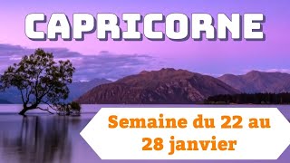 Capricorne semaine du 22 au 28 janvier [upl. by Rosamond]