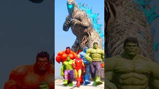 GODZILLA SAVES HULK BROTHERS FROM HULKBUSTER 🤯 shorts gta5 [upl. by Ed190]