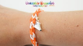 DIY Tutorial  Simple CREASTIC BRACELET loom [upl. by Katha416]