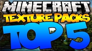 TOP 5 MEJORES TEXTURE PACKS  MINECRAFT 1112 ● SURVIVAL [upl. by Seidule]