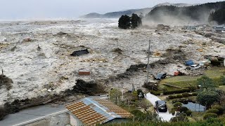 Japan earthquake magnitude 91  Japan tsunami 2011 compilation [upl. by Ahsait]