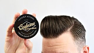 Corleone Sticky Stuff High Shine Pomade  recenzja pomady do włosów [upl. by Erastes318]