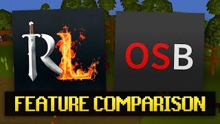 RuneLite vs OSBuddy Client Feature Comparison [upl. by Geer688]