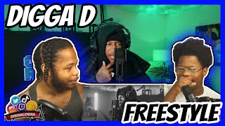 The Digga D Freestyle REACTION [upl. by Ahseinar492]