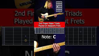 2nd Finger Major Triads Played on Adjacent Frets [upl. by Nyleuqcaj]