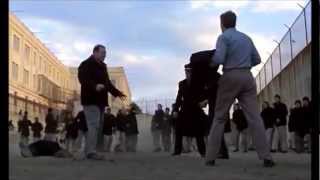 Escape from Alcatraz 1979 Clint Eastwood prison knife fighting scene [upl. by Yaker]