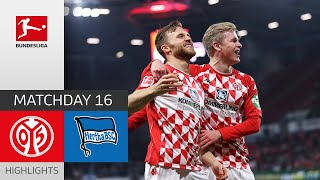 1 FSV Mainz 05  Hertha Berlin 40  Highlights  Matchday 16 – Bundesliga 202122 [upl. by Imarej]