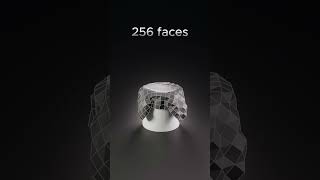 Cylinder Cloth Simulation from 1 to 16 384 faces 3d blender smooth clothsimulation cylinder [upl. by Enilemme]