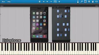 CLASSIC iPHONE RINGTONES IN SYNTHESIA [upl. by Lindy445]