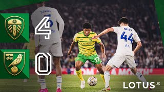 HIGHLIGHTS  Leeds United 40 Norwich City [upl. by Damara385]