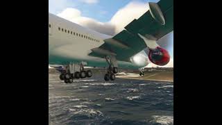 Virgin airlines Boeing 747 maneuvers and prepares to land mfs automobile landing aviation avgee [upl. by Adnolohs]