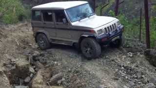 Off Roading with my Mahindra Bolero  Kamtuli Parva Site Very very bad road during monsoon [upl. by Ssirk287]