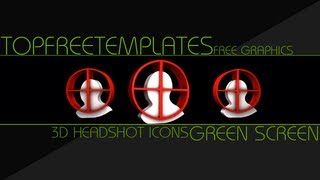 FREE Green Screen Overlay 15  3D Headshot Icon Renders [upl. by Nuhsal]