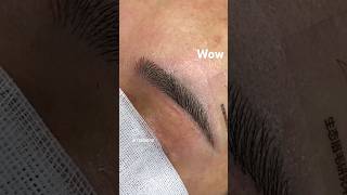 EYEBROW MAKEUP WITH BACK HAIR  EYEBROW TATTOO  EYEBROW MICROBLADING  eyebrow [upl. by Yetta]