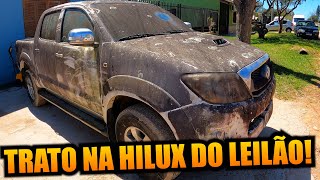 TRATO NA HILUX DO LEILÃO MAIS DE 10 ANOS PARADA [upl. by Bish750]