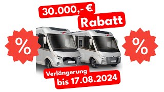 Mareien bietet 30000€ Rabatt auf UNVERKAUFTE CARTHAGO WOHNMOBILE letztmalige Verlängerung [upl. by Kal21]