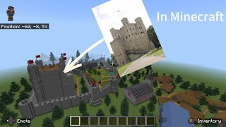 I built Rochester Castle in Minecraft [upl. by Hare]